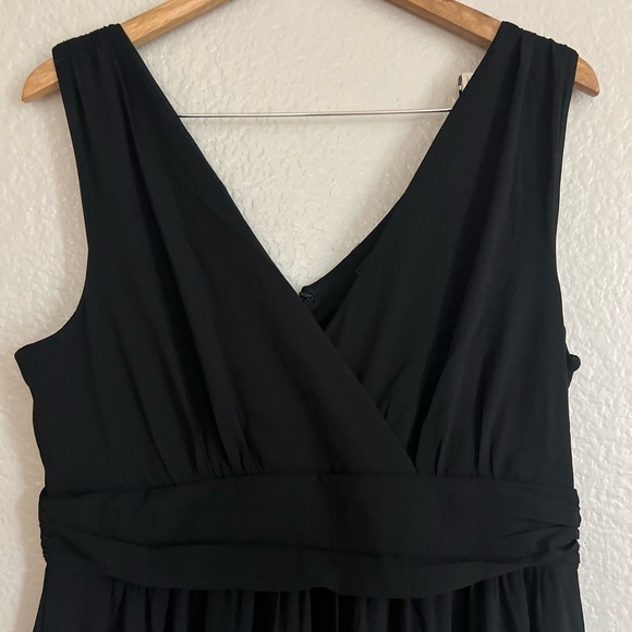 Thoughts of Hue Black Surplice Maxi Dress - Picture 8 of 8